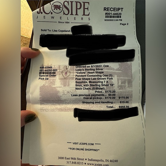 Colore SG - Pink Sapphire Pendant Necklace - Picture 11 of 11